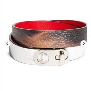 Christian Louboutin
Elisa Leather Double Wrap Bracelet